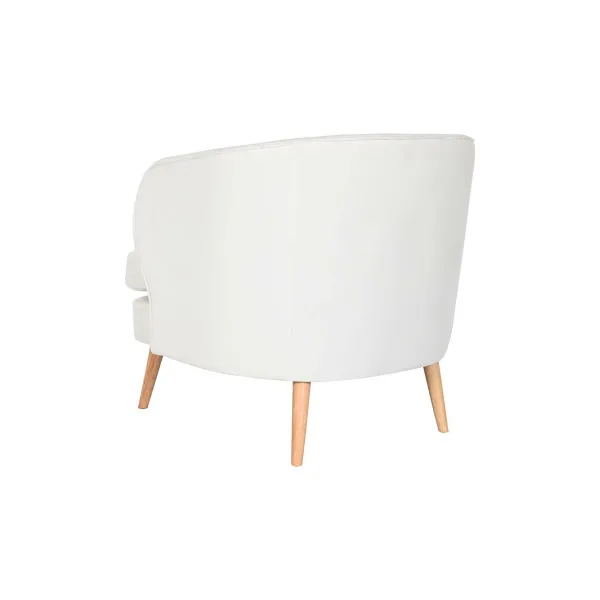 Сиденье DKD Home Decor Белый Натуральный Деревянный 91 x 80 x 78 cm