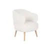 Nojatuoli DKD Home Decor Valkoinen Luonnollinen Puu 70 x 70 x 80 cm