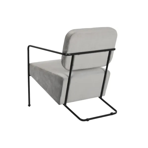 Fotelis DKD Home Decor Pilka Metalinis 62 x 76 x 76 cm 55 x 71 x 72 cm