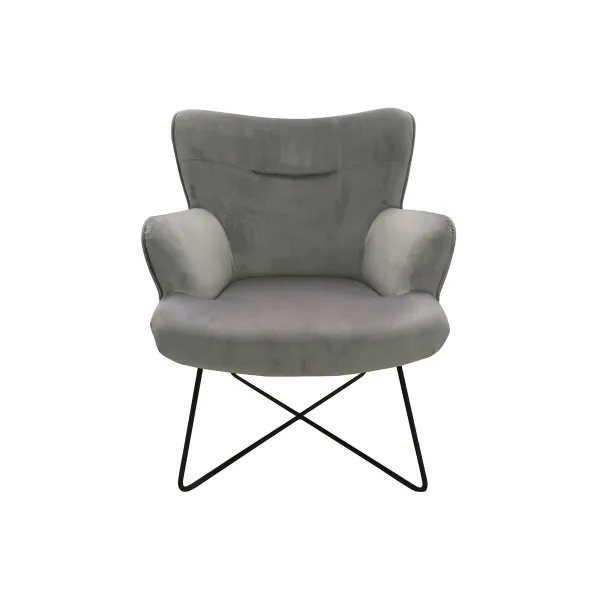 Sēdeklis DKD Home Decor Pelēks Metāls 67 x 81 x 87 cm