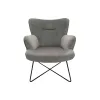 Sēdeklis DKD Home Decor Pelēks Metāls 67 x 81 x 87 cm