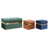 Jakkara DKD Home Decor Sininen Vihreä Oranssi Kullattu Puu MDF 93 x 47 x 45 cm (3 osaa)