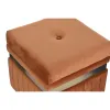 Taburetė DKD Home Decor Mėlyna Žalia Oranžinė Auksinis Medžio MDF 93 x 47 x 45 cm (3 vnt.)