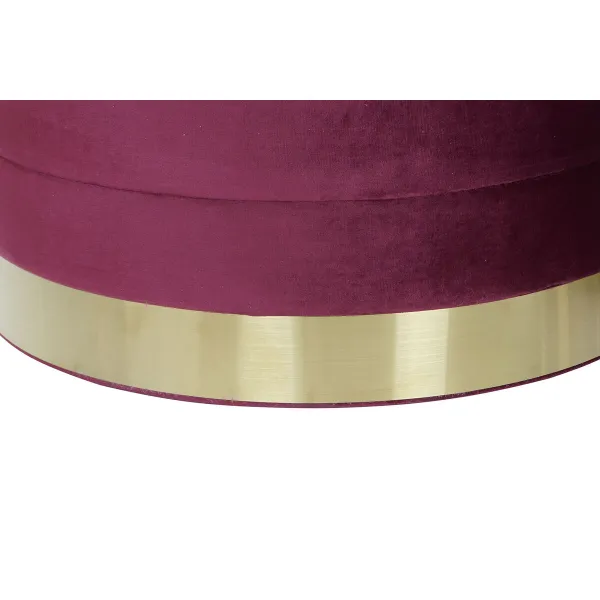 подставка для ног DKD Home Decor Разноцветный Деревянный MDF Велюр 60 x 60 x 45 cm