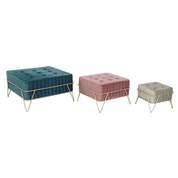 Taburete DKD Home Decor 82 x 82 x 46 cm Koks MDF