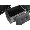 Taburetė DKD Home Decor Juoda Auksinis Žalia Tamsiai pilka Medžio MDF 70 x 40 x 43 cm