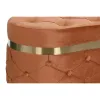 Банкетка DKD Home Decor Зеленый Оранжевый Позолоченный Деревянный MDF 80 x 47 x 43 cm (2 штук)