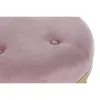 Taburete DKD Home Decor 100 x 35 x 40 cm Rozā Bronza Metāls