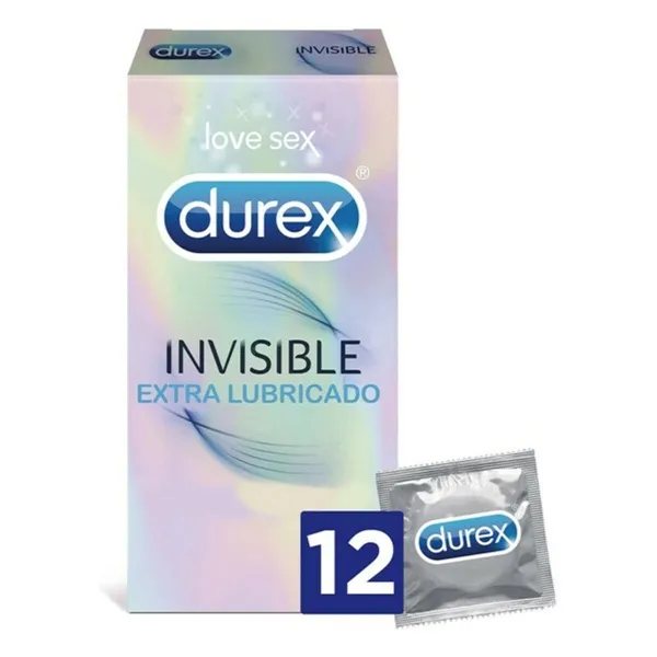 Invisible Extra Lubricated Condoms Durex 5052197049169 24 Units (12 uds)