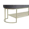 Банкетка DKD Home Decor Серый Позолоченный Металл 120 x 40 x 45 cm