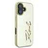 Karl Lagerfeld Metal Signature - Case for iPhone 16 (gold)