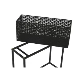 Kukkaruukkusetti DKD Home Decor 60 x 22 x 70 cm Musta Metalli