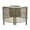 Набор кашпо DKD Home Decor 33 x 33 x 67 cm Чёрный Позолоченный Металл Loft