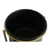 Подставка под цветочный горшок DKD Home Decor 30 x 21 x 80 cm Чёрный Позолоченный Металл