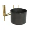 stādītājs DKD Home Decor 30 x 21 x 80 cm Melns Bronza Metāls