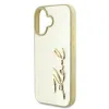 Karl Lagerfeld Metal Signature - Case for iPhone 16 (gold)