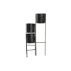 Kasvit DKD Home Decor Musta Kullattu Metalli Kasvot 22 x 22 x 93 cm