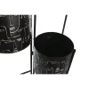Подставка под цветочный горшок DKD Home Decor Чёрный Позолоченный Металл Лицо 22 x 22 x 93 cm