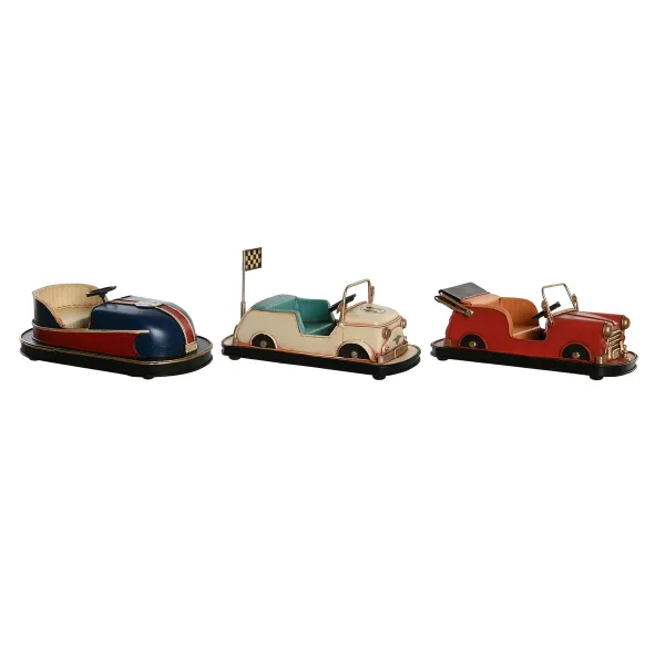 Dekoratīvās figūriņas DKD Home Decor Balts Sarkans Tumši Zils Vintage 23,5 x 11,5 x 10 cm (3 gb.)