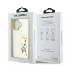 Karl Lagerfeld Metal Signature - Case for iPhone 16 (gold)