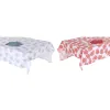 Galda drānas un salvetes DKD Home Decor 150 x 150 x 0,5 cm Zils Fuksija (2 gb.)