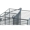 Cutlery basket DKD Home Decor Blue White Metal Rubber wood 18 x 18 x 15 cm (2 Units)