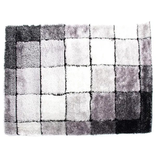 Ковер DKD Home Decor 160 x 230 x 2 cm Чёрный полиэстер Белый фотографии