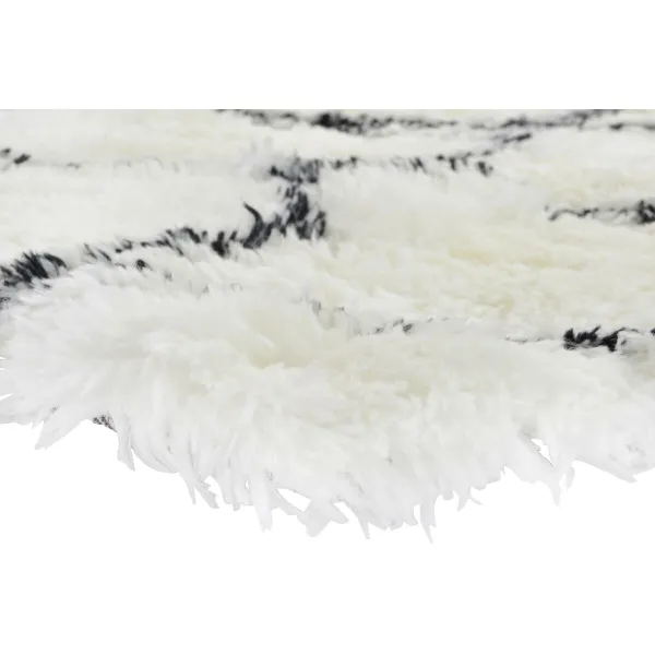 Kilimas DKD Home Decor 120 x 180 x 5 cm Poliesteris Balta Rombas