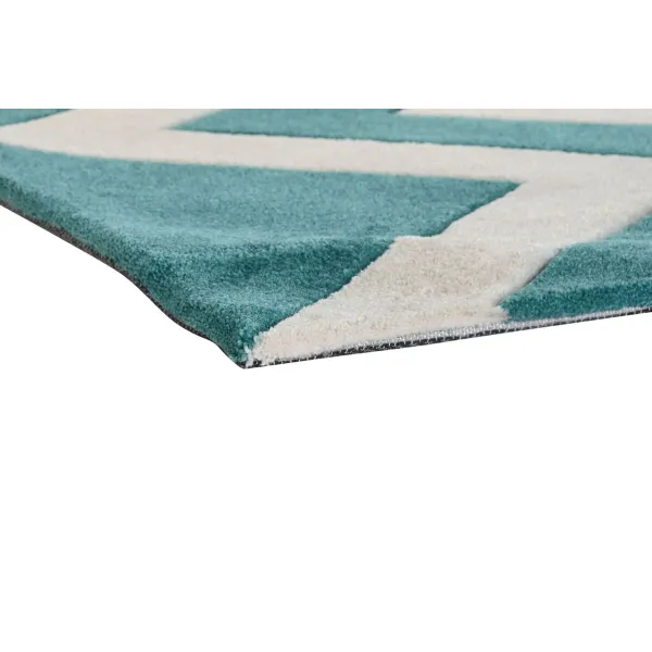 Kilimas DKD Home Decor Poliesteris Zigzagas Dvispalviais 120 x 180 x 2 cm