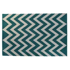Paklājs DKD Home Decor 160 x 230 x 2 cm Poliesters Līkloču līnija Daudzkrāsains