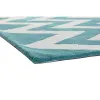 Paklājs DKD Home Decor 160 x 230 x 2 cm Poliesters Līkloču līnija Daudzkrāsains