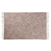 Matto DKD Home Decor Pinkki Terrakotta Valkoinen Hapsu Kaupunki (120 x 180 x 1 cm)