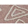 Kilimas DKD Home Decor Rožinė Degtas molis Balta Kutai Miesto (160 x 230 x 1 cm)