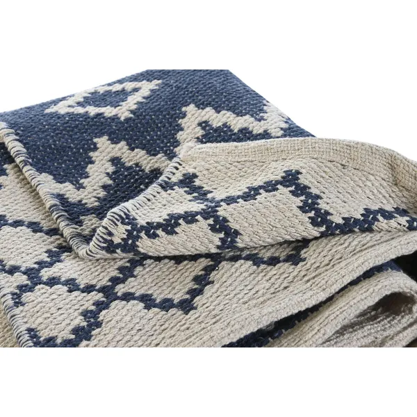 Matto DKD Home Decor Sininen Valkoinen Arabi (120 x 180 x 1 cm)