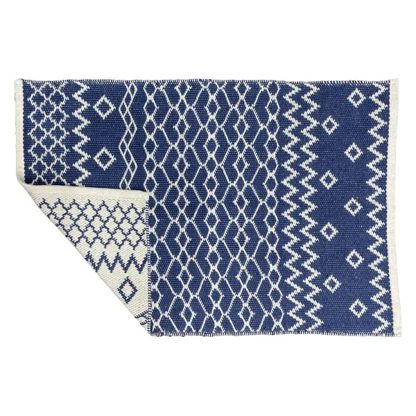 Matto DKD Home Decor Sininen Valkoinen Arabi (120 x 180 x 1 cm)