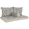 Dārza dīvāns DKD Home Decor Zils Bēšs 155 x 76 x 65 cm 150 x 76 x 20 cm