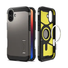 Spigen Tough Armor Mag MagSafe - Case for iPhone 16 (Gunmetal)