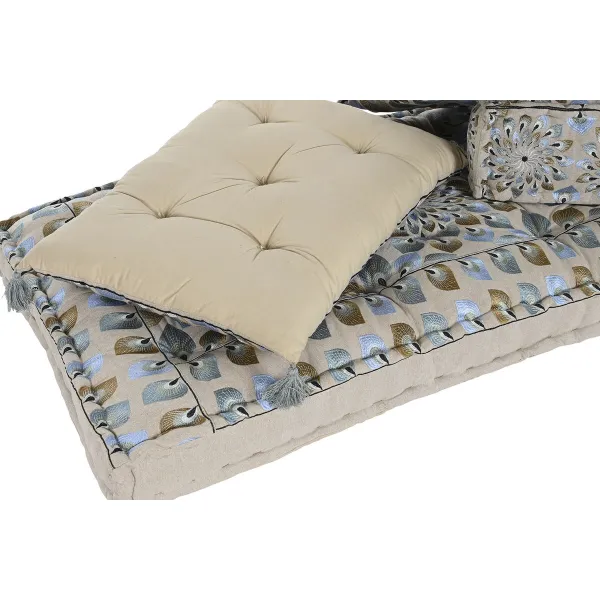 Садовое кресло DKD Home Decor Синий Бежевый 155 x 76 x 65 cm 150 x 76 x 20 cm