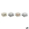 Вуаль DKD Home Decor Позолоченный Серебристый Рождество 10.5 x 10.5 x 7 cm 10,5 x 10,5 x 7 cm (4 штук)