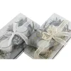 Набор свечей DKD Home Decor Позолоченный Серебристый Рождество 10 x 10 x 7 cm (2 штук)