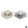 Вуаль DKD Home Decor Позолоченный Серебристый Рождество 15 x 15 x 5 cm (2 штук)
