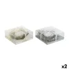 Вуаль DKD Home Decor Позолоченный Серебристый Рождество 21,5 x 21,5 x 8,5 cm (2 штук)