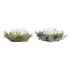 Вуаль DKD Home Decor Позолоченный Серебристый Рождество 21,5 x 21,5 x 8,5 cm (2 штук)
