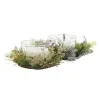 Вуаль DKD Home Decor Позолоченный Серебристый Рождество 21,5 x 21,5 x 8,5 cm (2 штук)