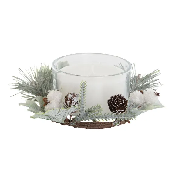 Вуаль DKD Home Decor Белый Рождество 15 x 15 x 5.5 cm 13 x 13 x 5,5 cm