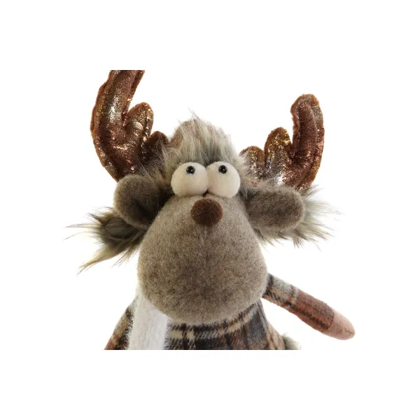 Joulukuusenpallo DKD Home Decor Ruskea Poro 14 x 12 x 35 cm (2 osaa)