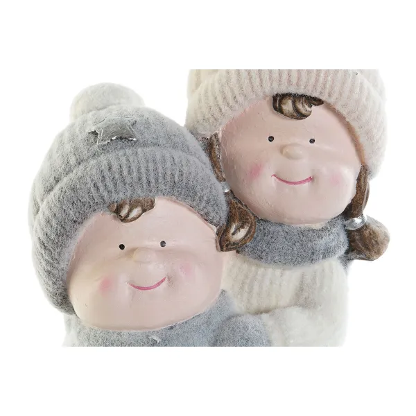 Joulukuusenpallo DKD Home Decor Monivärinen Pojat 18,5 x 22 x 51 cm (2 osaa)