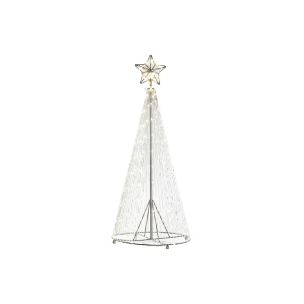 Новогодняя ёлка DKD Home Decor Серебристый Металл 25 x 25 x 60 cm
