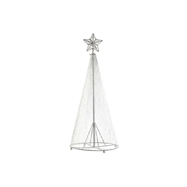Новогодняя ёлка DKD Home Decor Серебристый Металл 25 x 25 x 60 cm