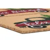 Durų kilimėlis DKD Home Decor Balta Ruda Raudona Žalia PVC Kokoso pluoštas 60 x 40 x 1,5 cm (2 vnt.)